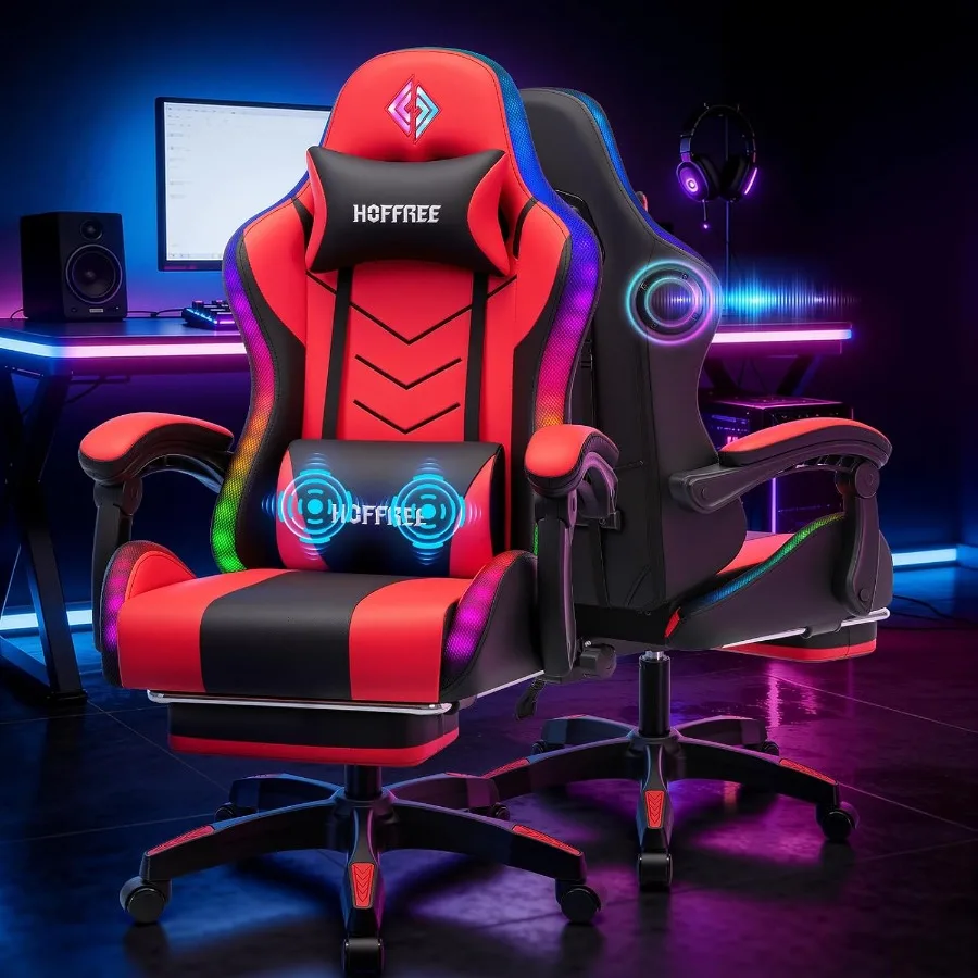RGB Gaming Chair with Speakers - Speakers ulasan dan harga