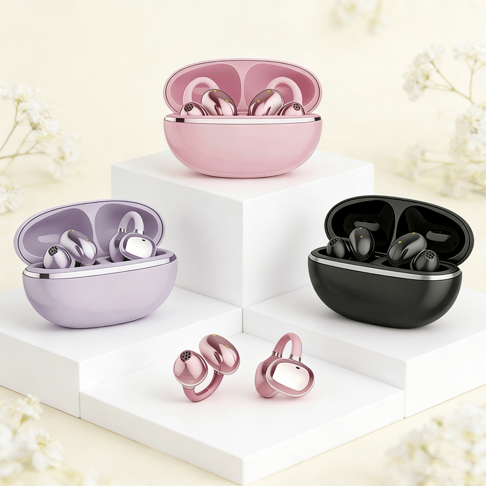 Wireless Open Ear Earclip ENC  - Bone Conduction Running Headphones ulasan dan harga