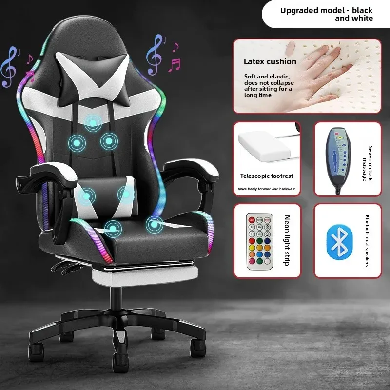 E-sports Chair Lights Bluetoot - Speakers ulasan dan harga