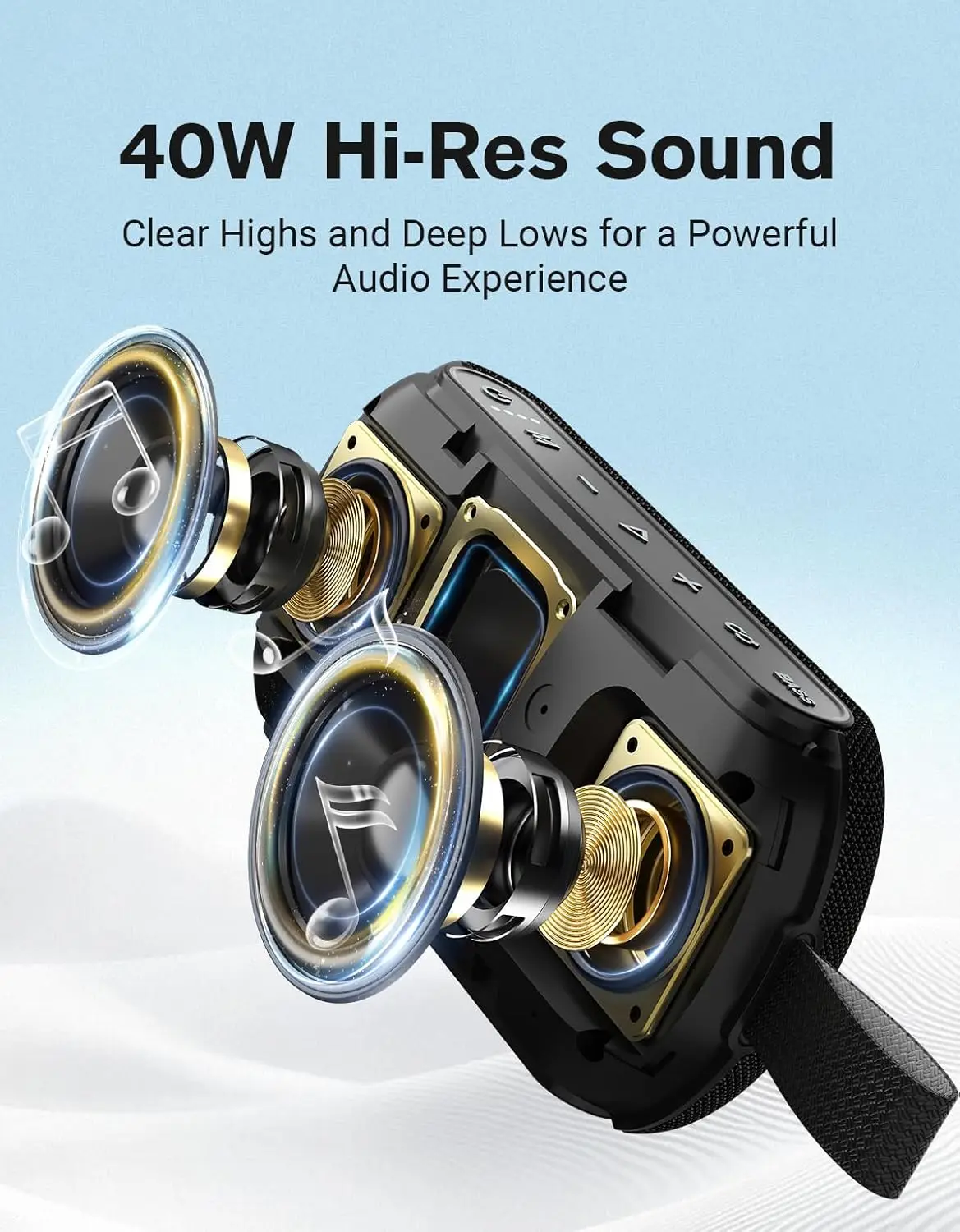 OHAYO 40W Wireless Portable Bl - Portable Bluetooth Speaker Waterproof Ipx7 ulasan dan harga